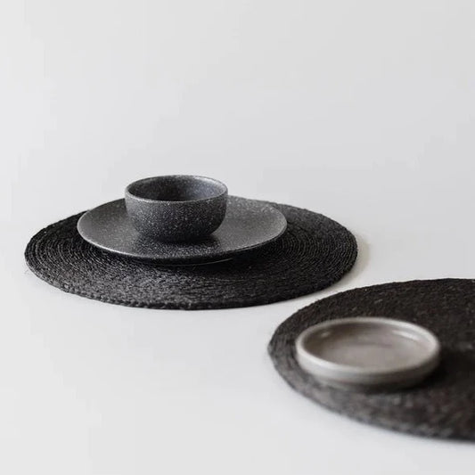 Black Placemat Set