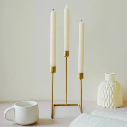 Golden Stem Candle Holder