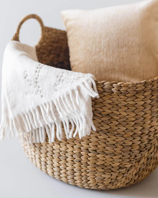 Curved Wicker Basket