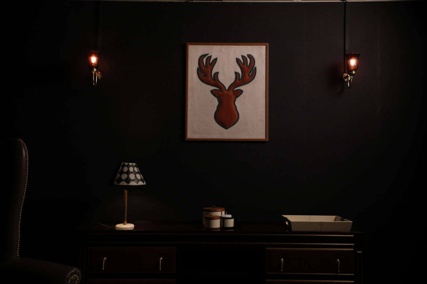 Deer Contour Wall Frame