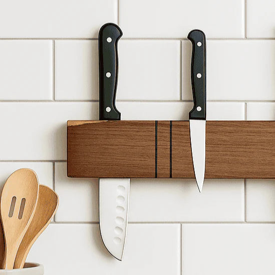 Rosewood Magnetic Knife Holder