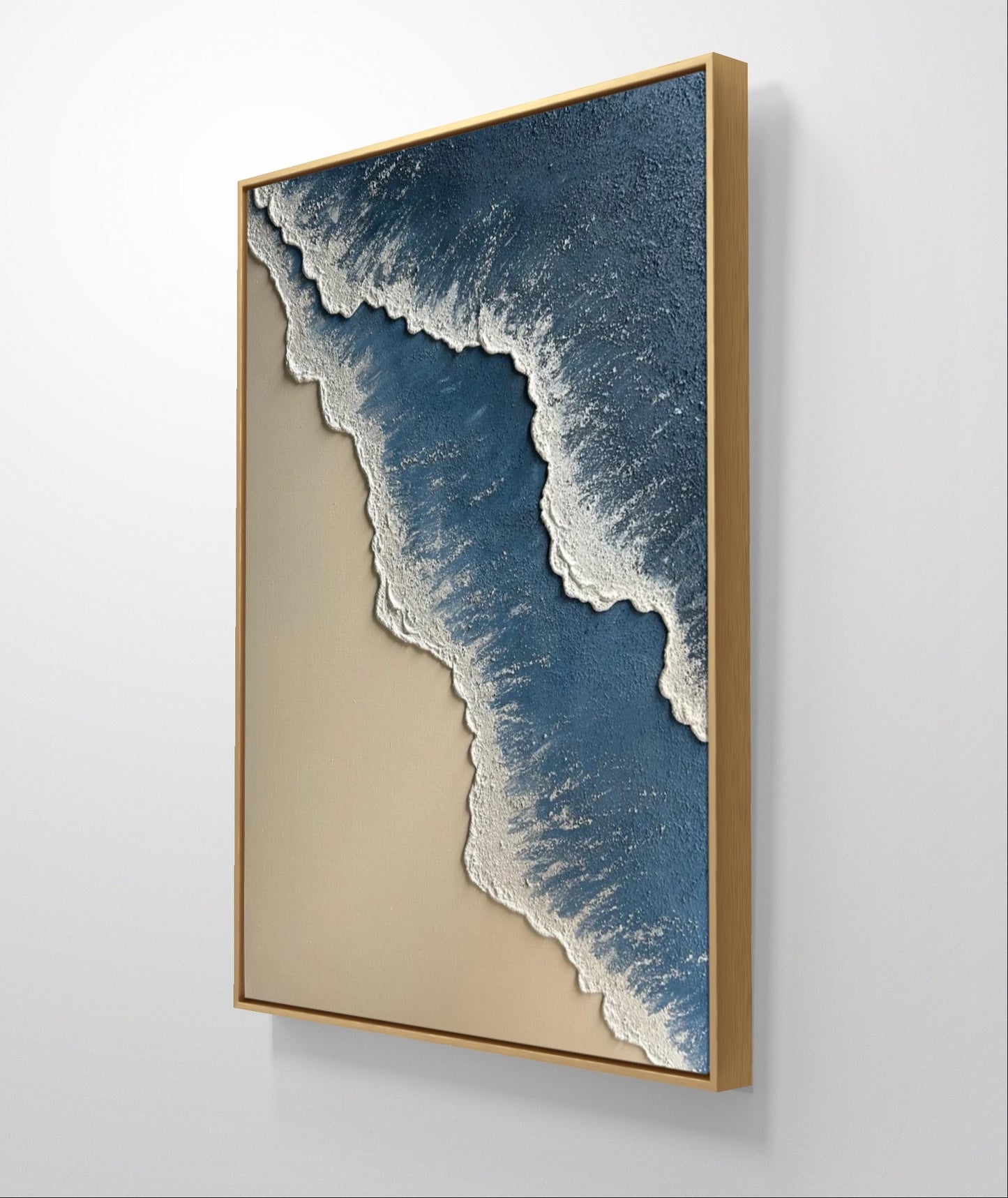 Mountain And Waves Texture Art