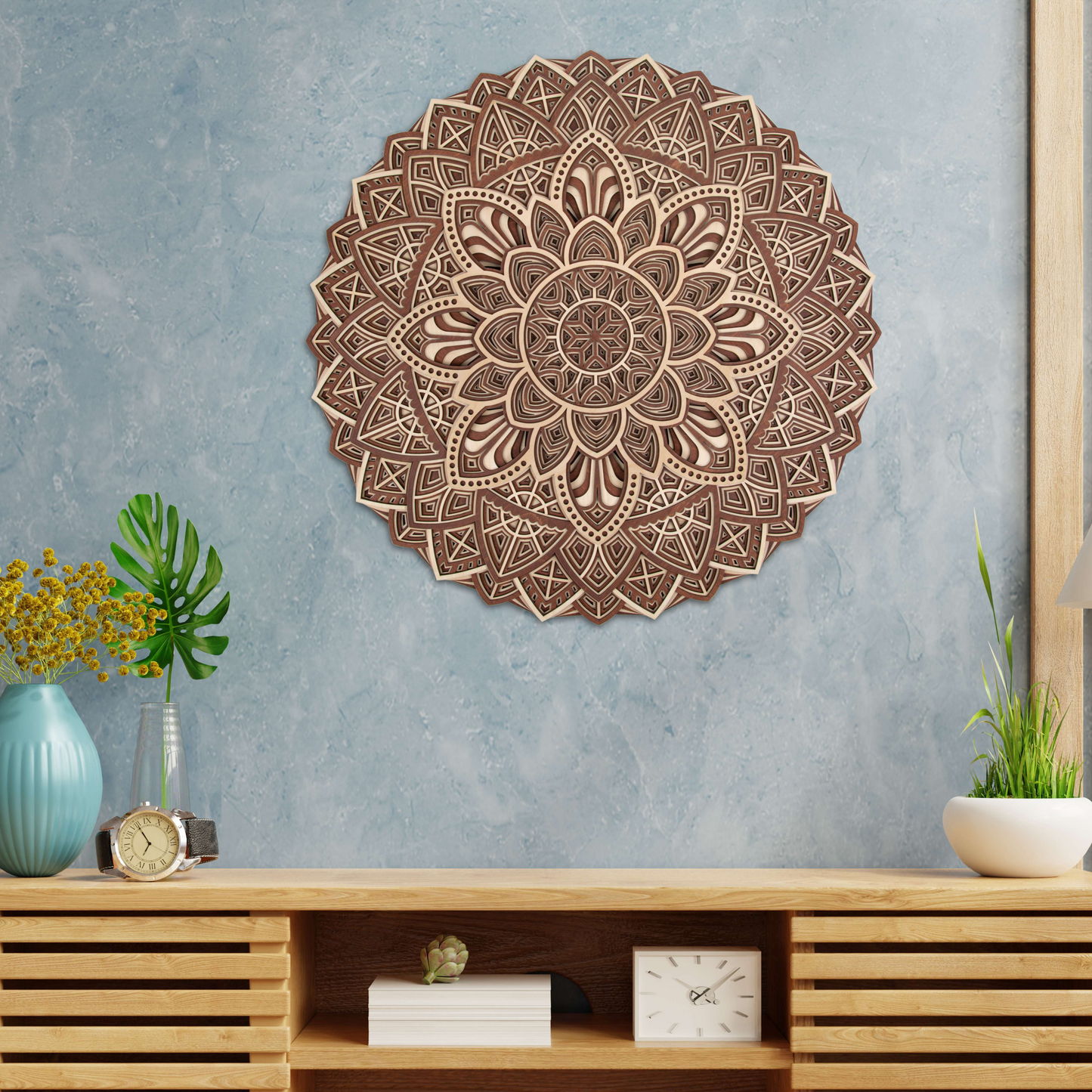 Scattered Leaves Multi Layer Mandala