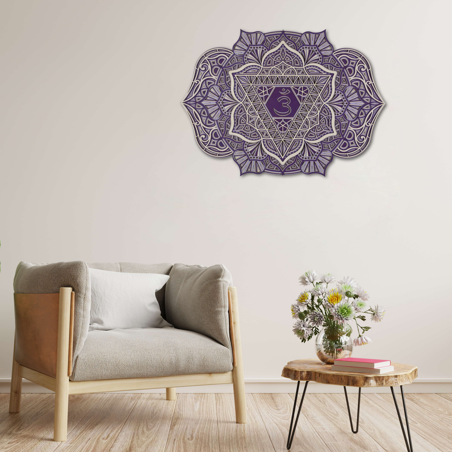 The Third Eye Chakra Multi Layer Mandala