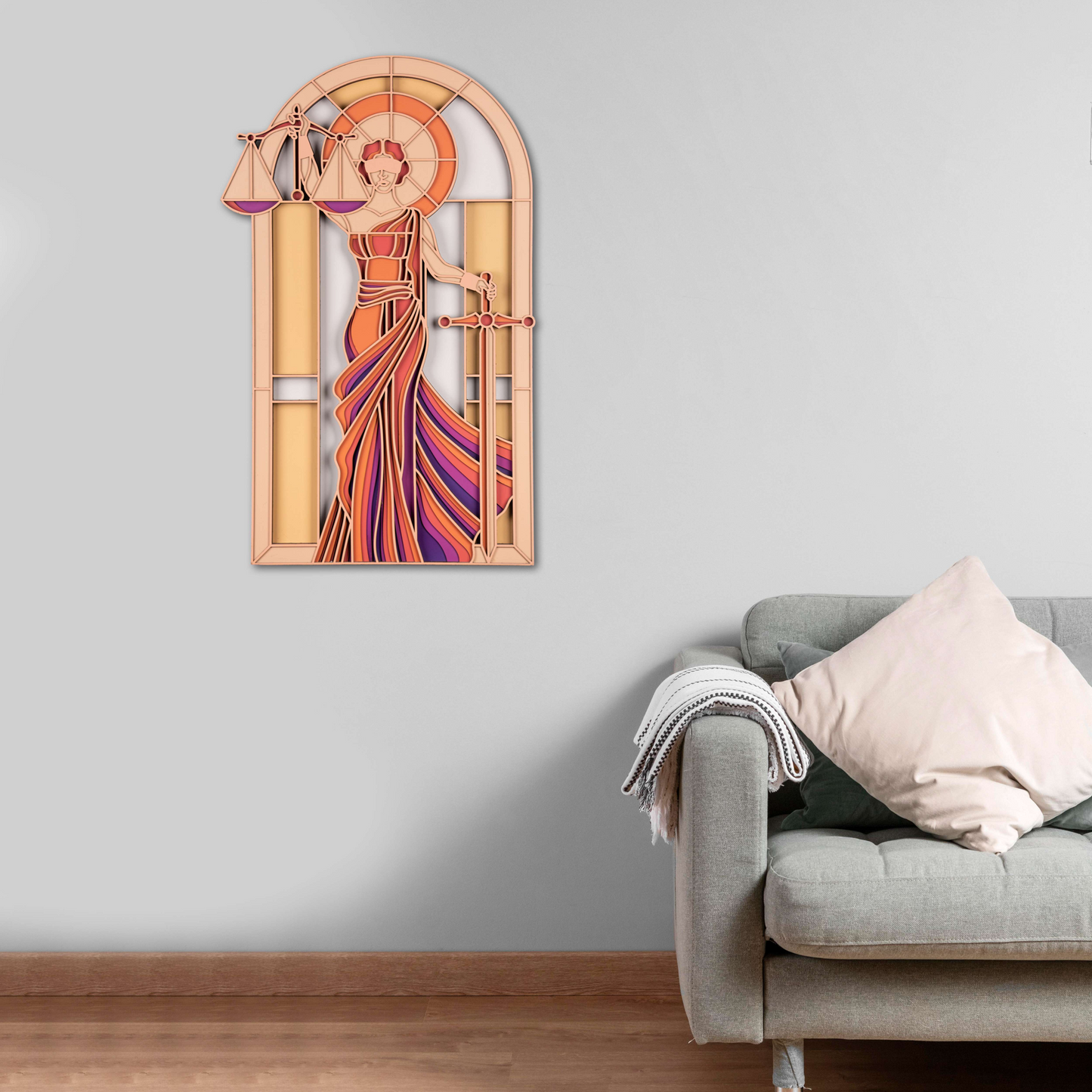 Themis Lady Justice Multi Layer Mandala