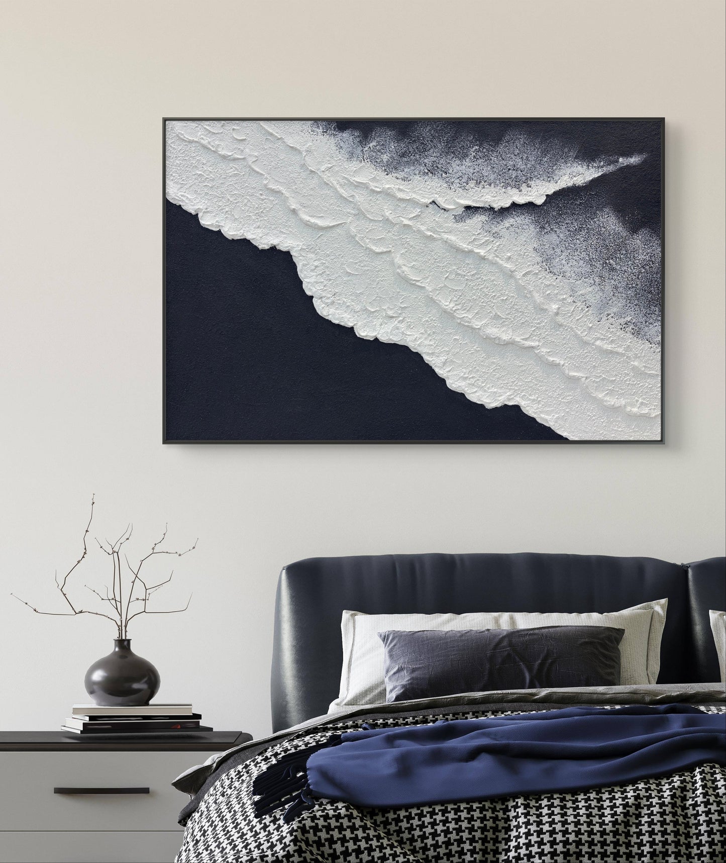 Black White Minimalist Art