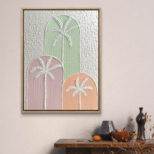 3 Palm Trees Texture Art
