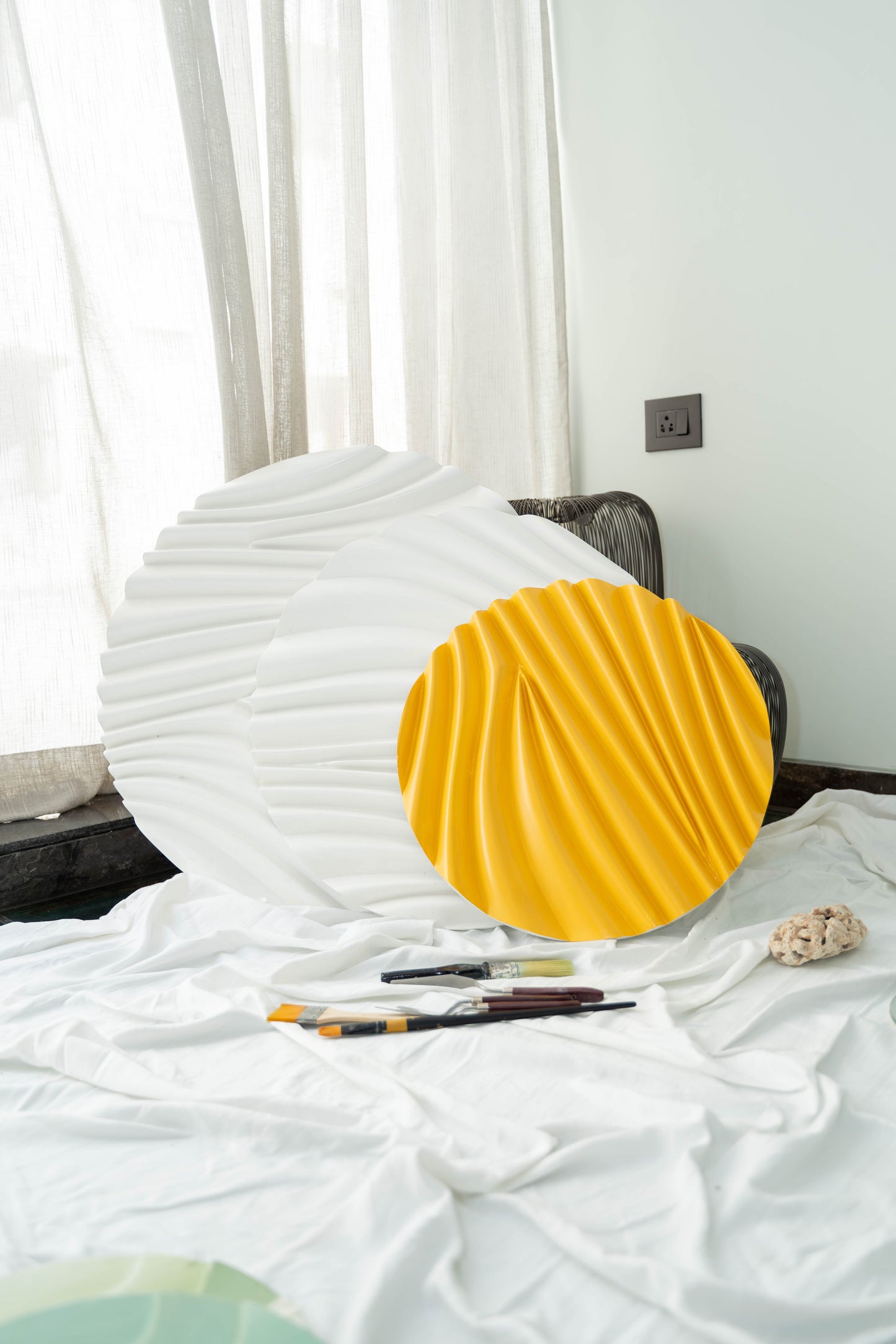 Sculpture & Digital Fabrication on Wood ( Sol & Clouds)