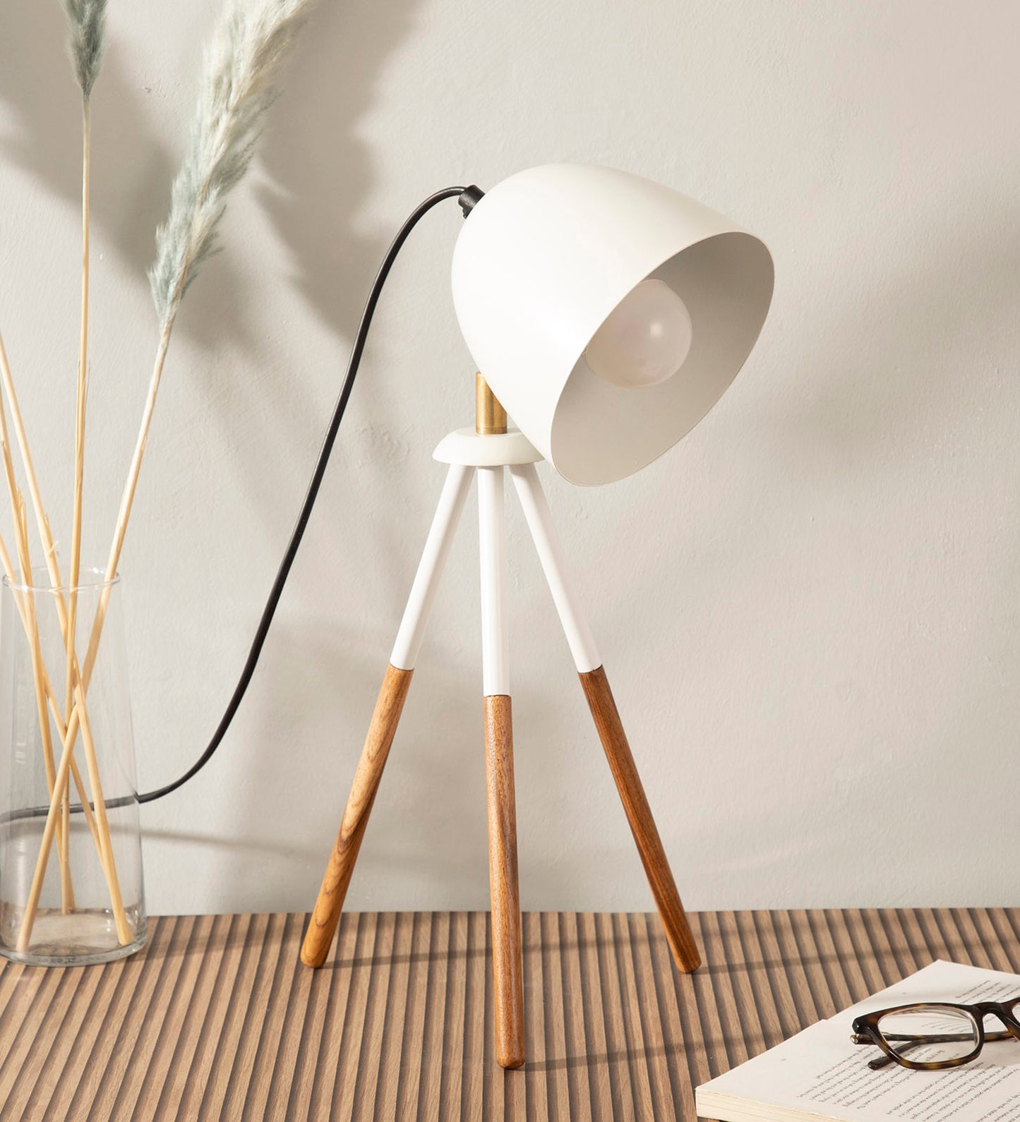 Teak Bud Desk Lamp