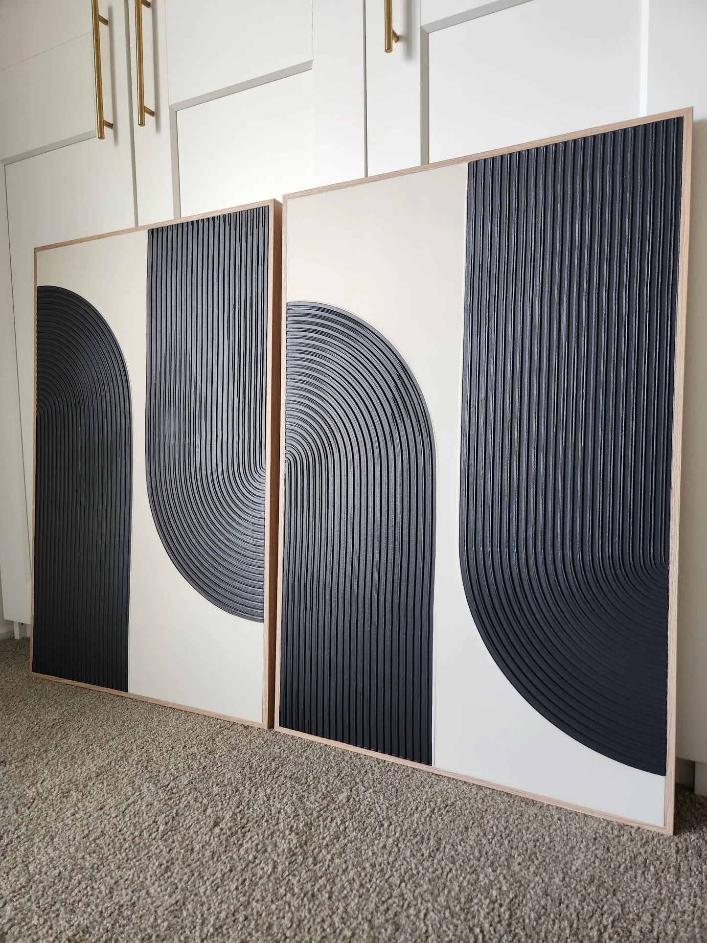 Black & White Arches (Set of 2)