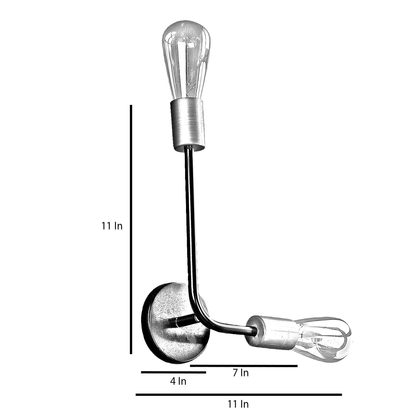 Kelda Black Metal Wall Light