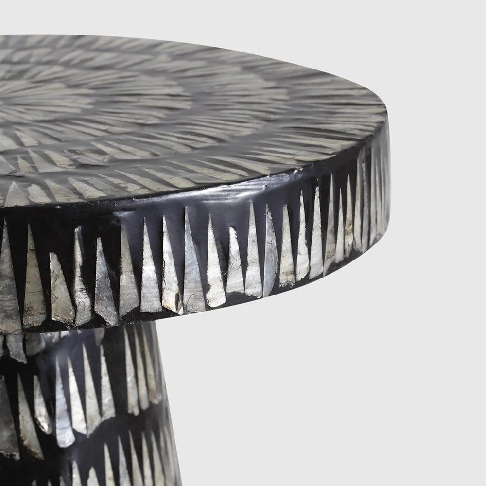 Lourdes Plywood Pearl Round Table