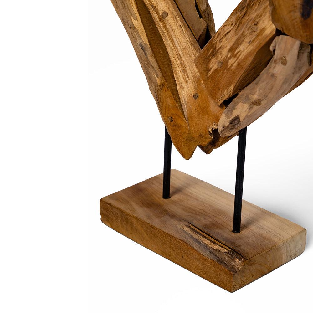 Love Knot Teakwood Sculpture