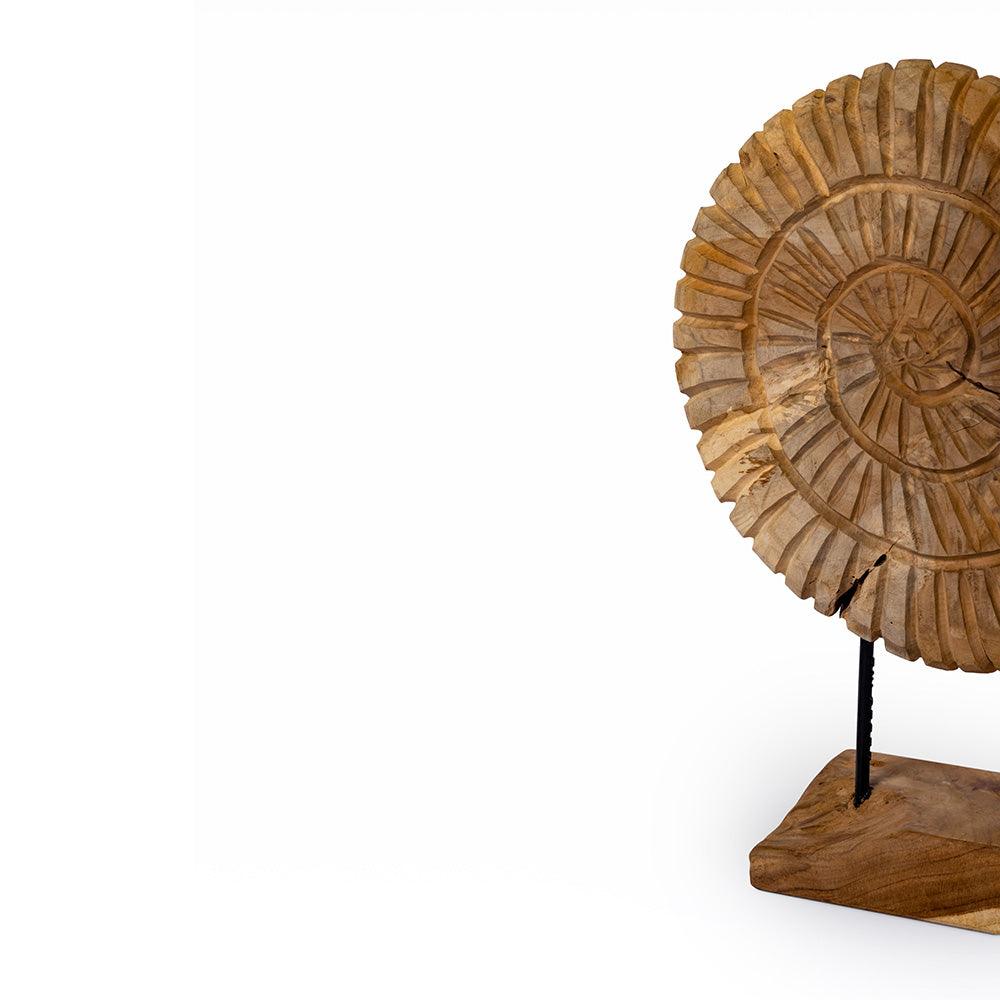 Fossil Tide Teakwood Sculpture