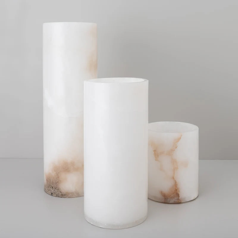 Alablaster Marble Towers( Set of three pcs)