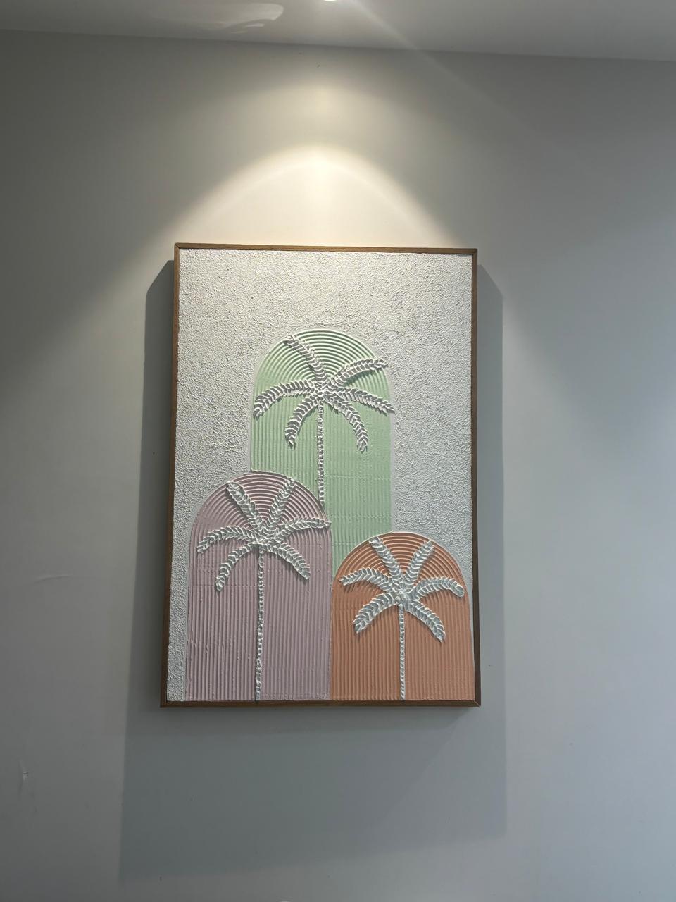 3 Palm Trees Texture Art