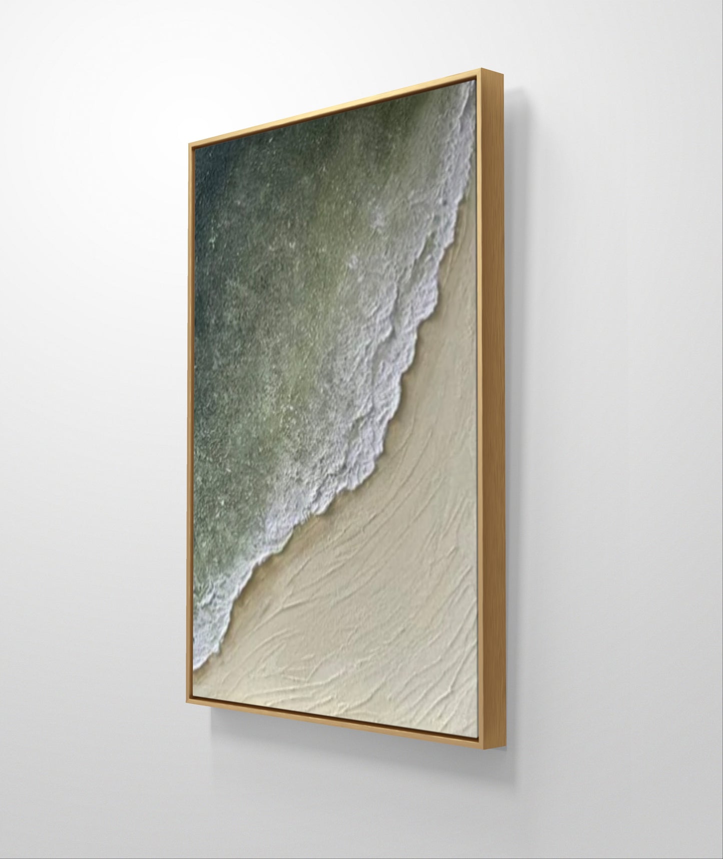 Green Sea Coast Texture Art