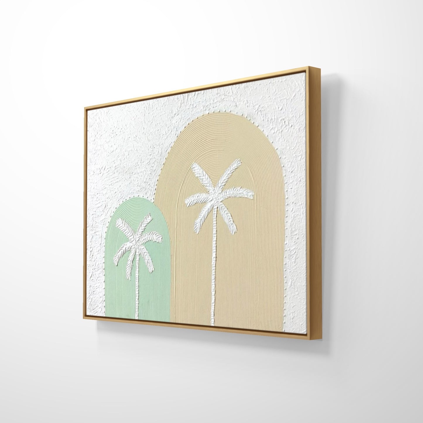 Palm Tree Texture Art - Ocean