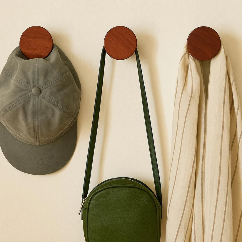 Matte Black/ Brown Wall Hook