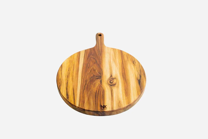 Round Teak Wood Pizza Board