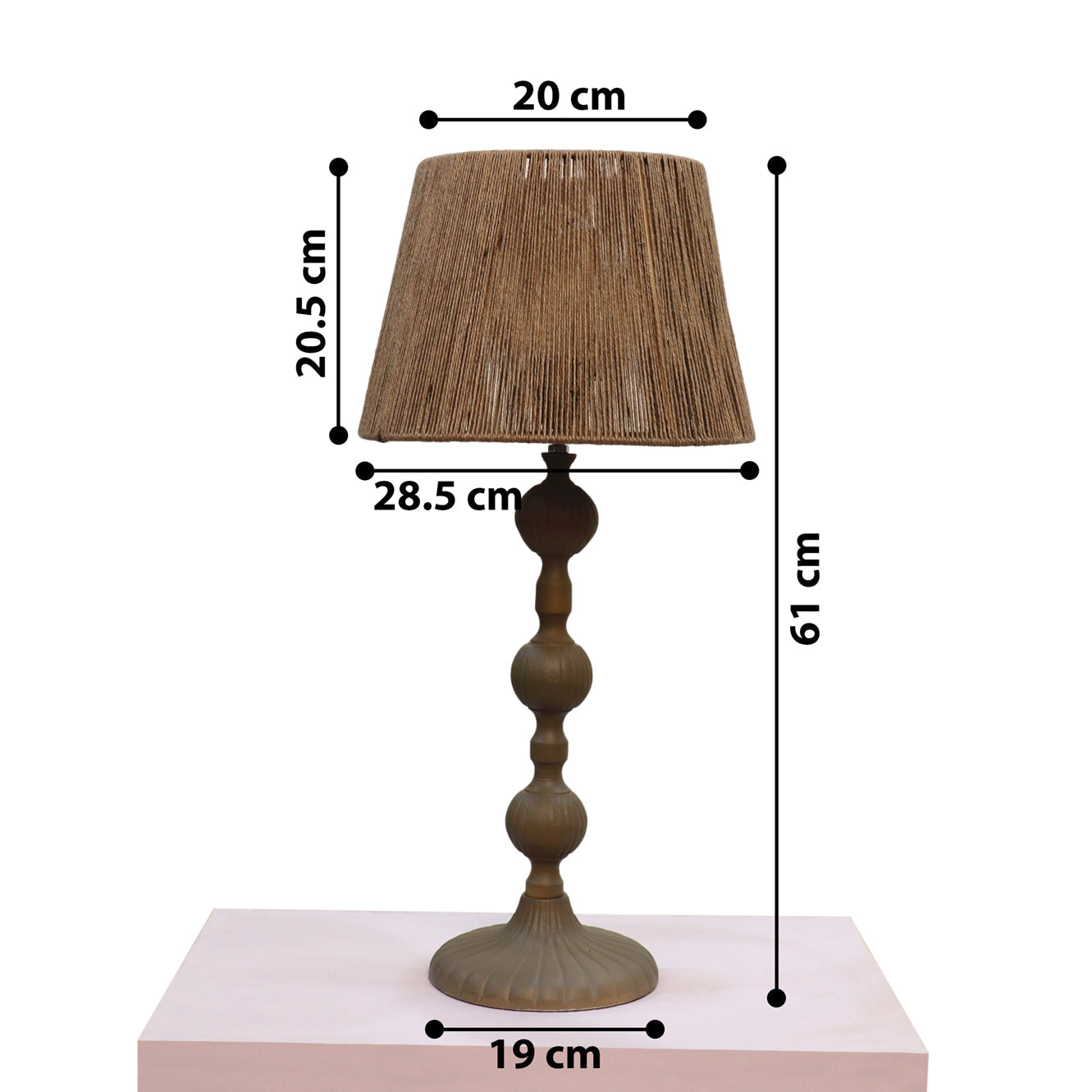 Vintage Jute Theory Table Lamp