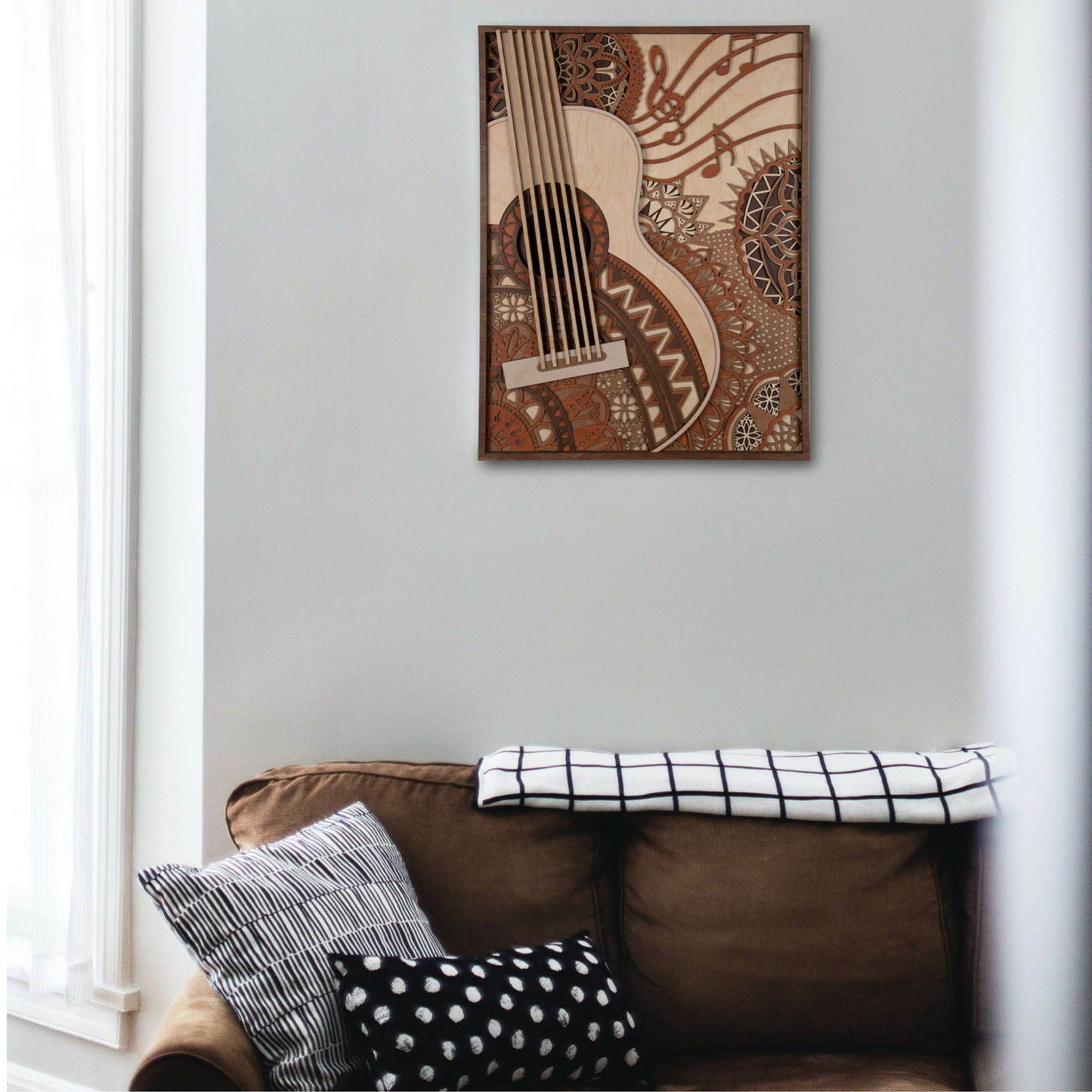 Acoustic Guitar Multi Layer Mandala