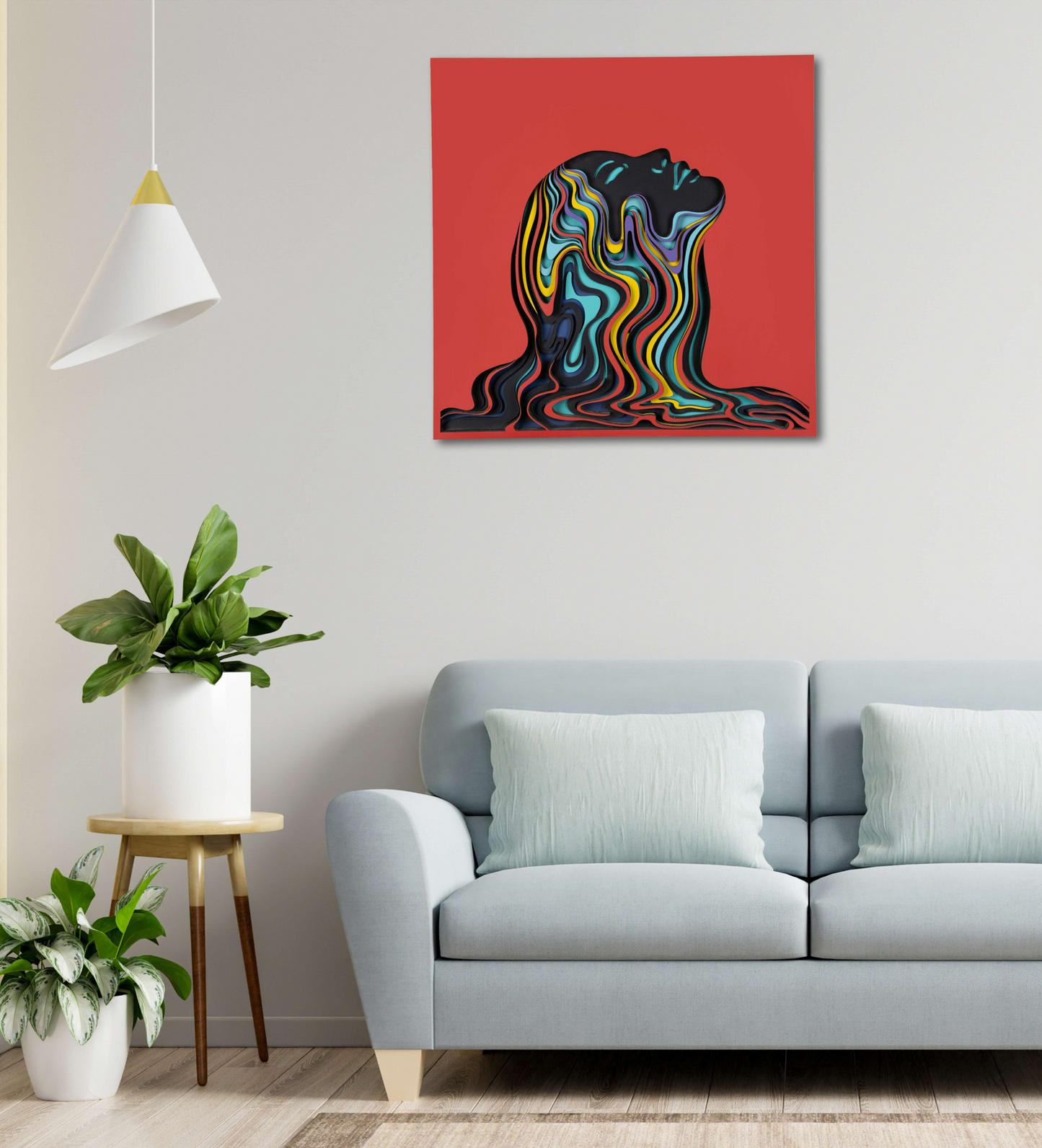 Girl Face Multi Layer Mandala