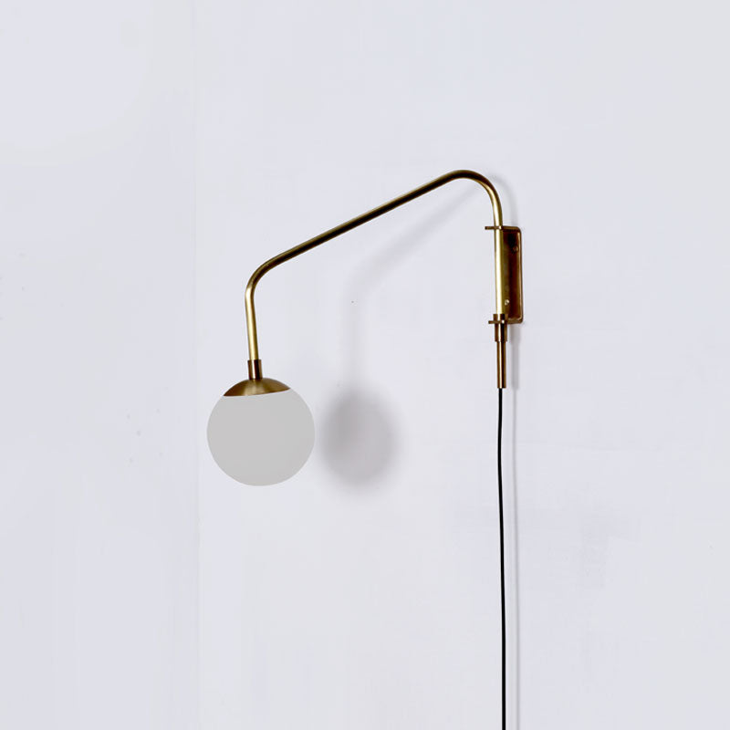 Float Wall Sconce One Arm Glass Globe