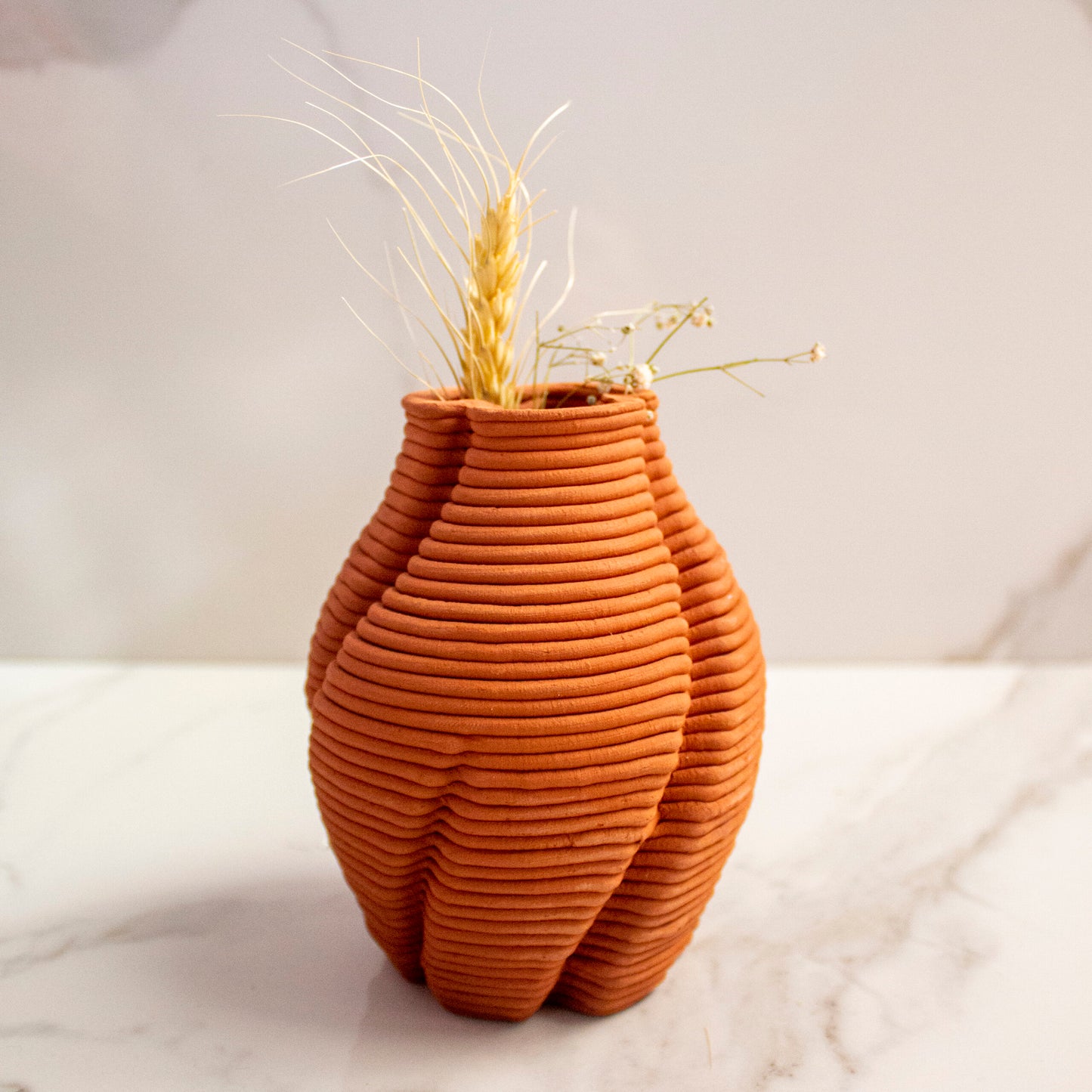 Terracotta Twisted Vase Vol 1