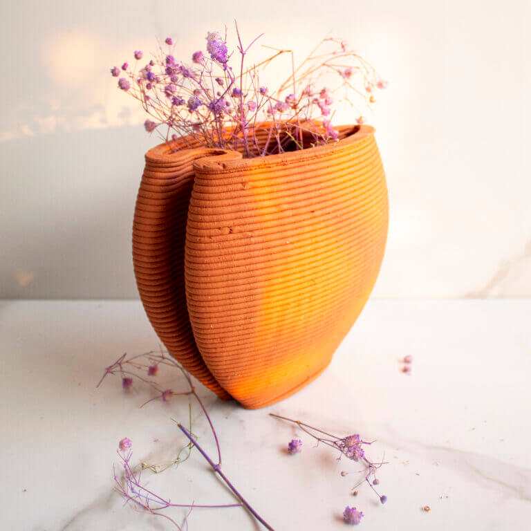 Terracotta Vase Double-Over