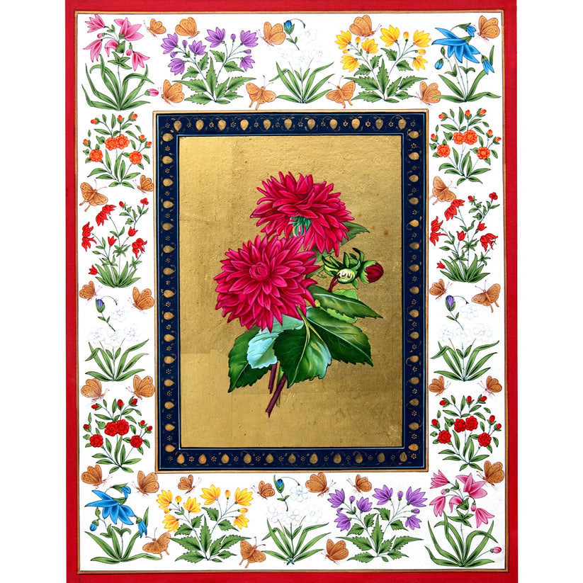 Hand Painted Gold Leafing Painting