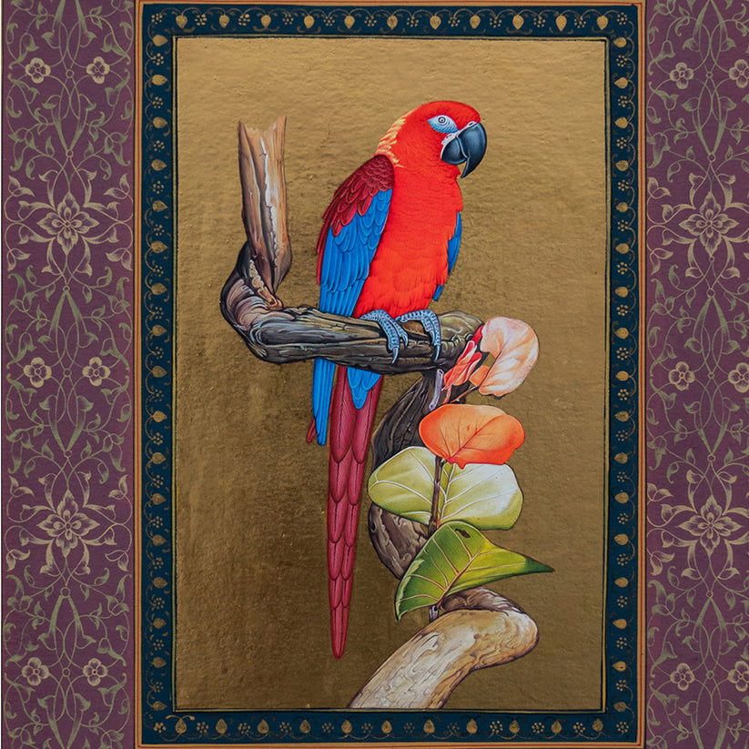 Hand Painted Gold Leafing Painting