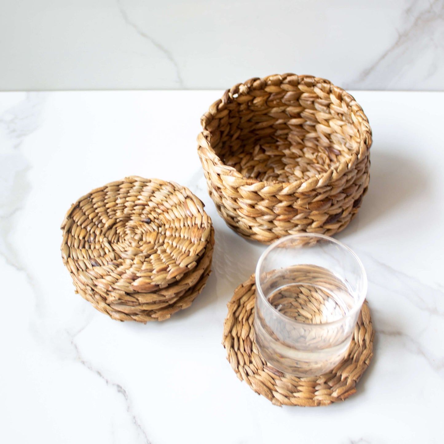 Water Hyacinth Weaver Coasters