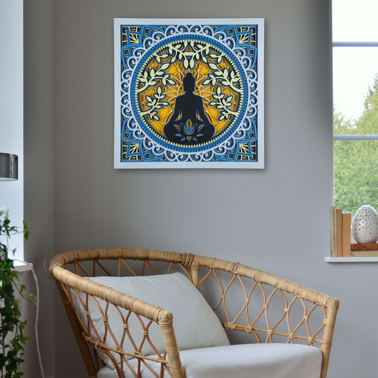 Buddha Under The Bodhi Tree Multi Layer Mandala