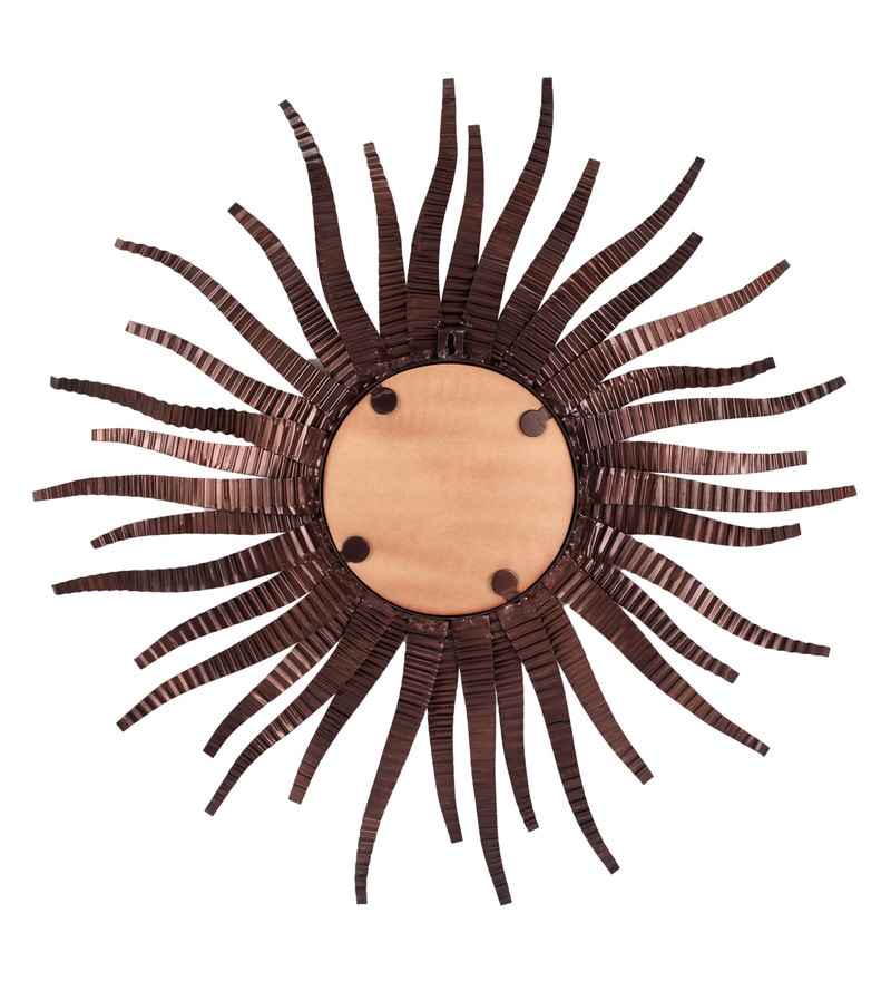 Sunburst Convex Antique Wall Mirror