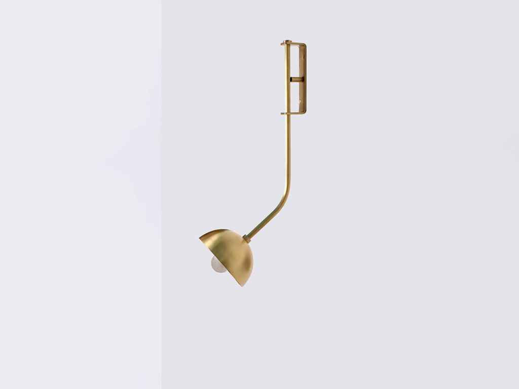 RHYTHM WALL SCONCE BRASS DOME