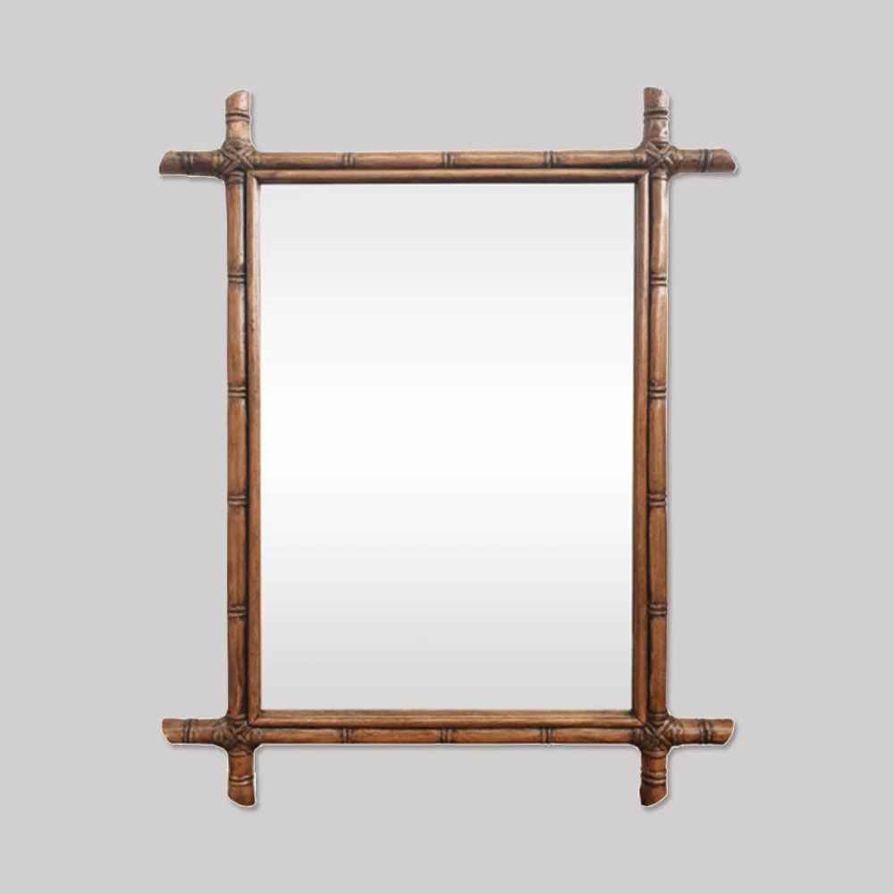 Bamboo Grove Mirror - Brown Wash