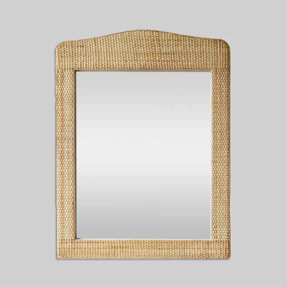 Natural Harmony Rattan Mirror