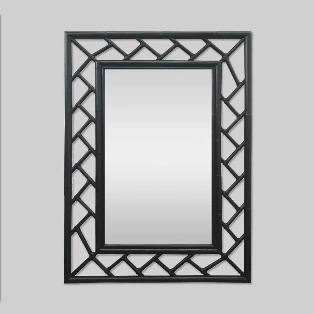 Noir Rattan Mirror