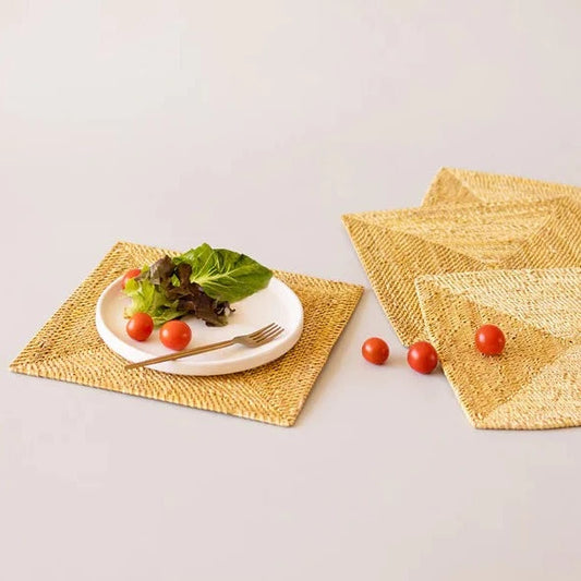 Golden Grass Square Placemats