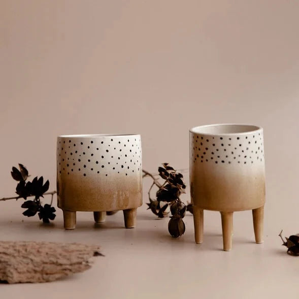 Poppy Legged Ceramic Plant Pot