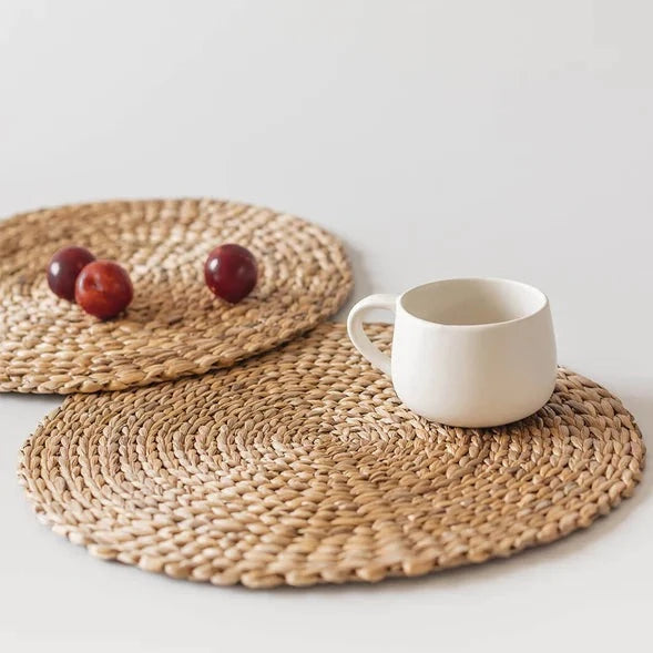 Wicker Placemats Set - Arrow Weave