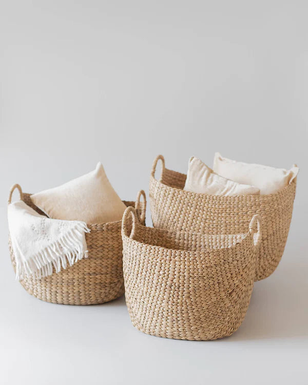 Curved Wicker Basket