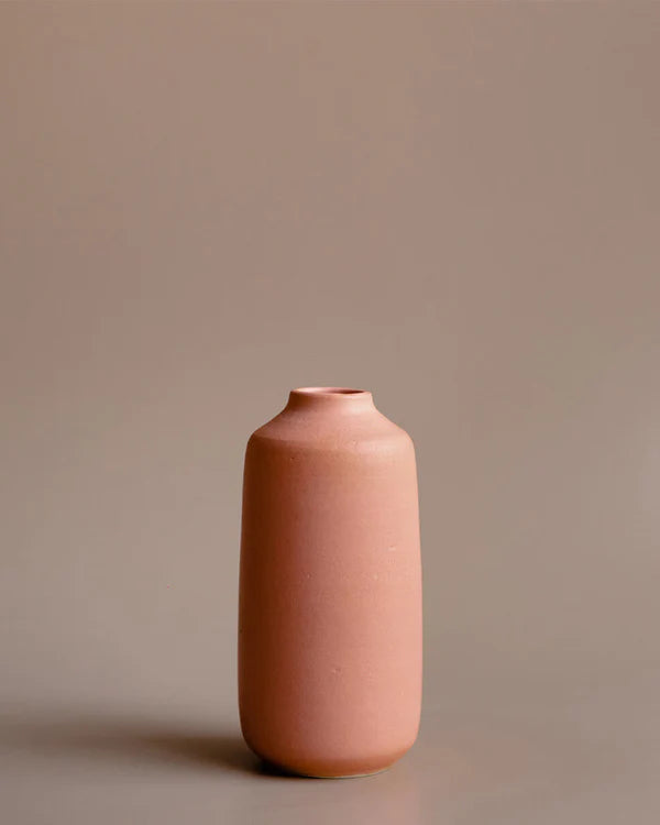 Peach Blossom Ceramic Vase