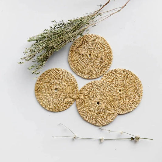 Grass Coasters & Placemat Set