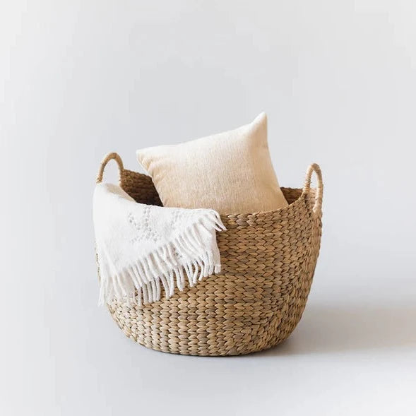 Curved Wicker Basket