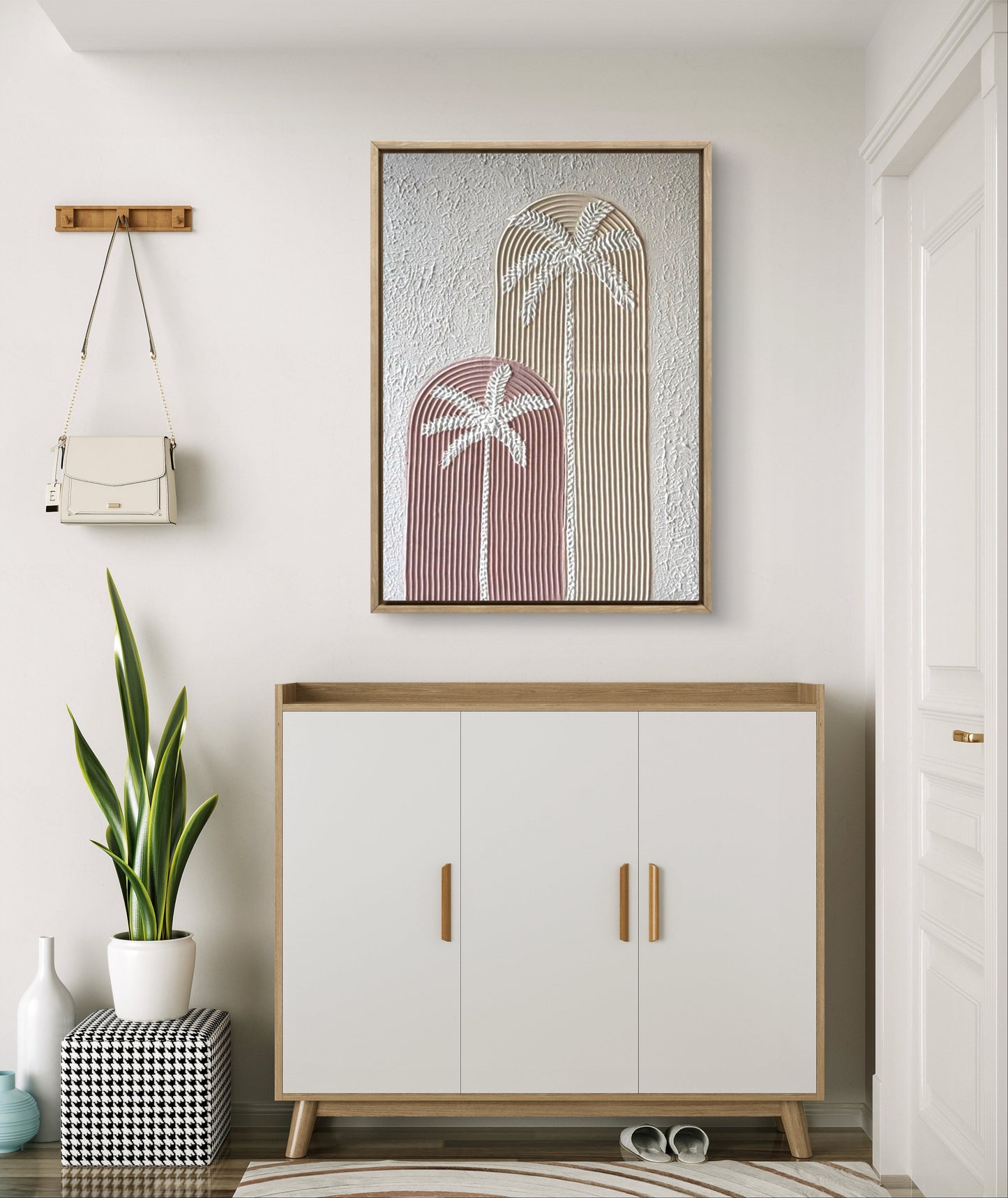 Palm Tree Texture Art - Pastel