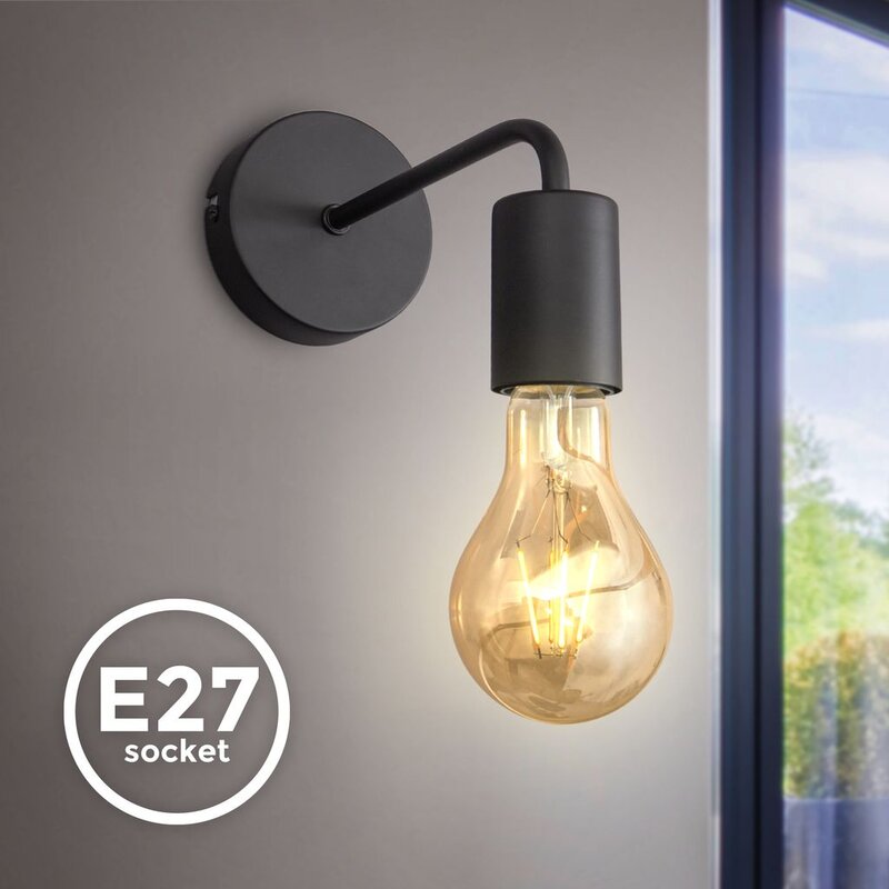 Ostaria Wall Sconce Black