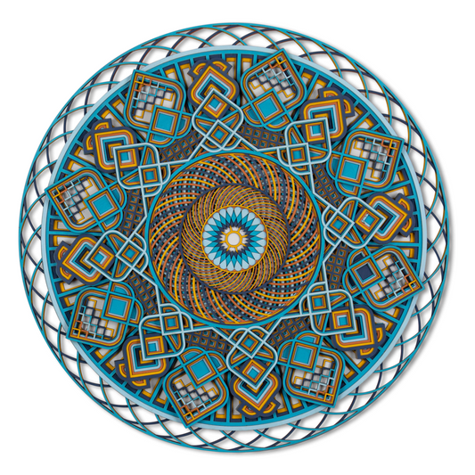 Mesmeric Chakra Multi Layer Mandala