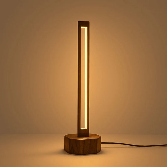 Wooden Compact Floor Lamp